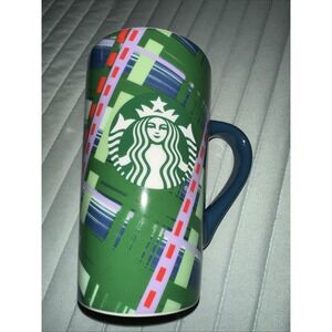 Starbucks 2020‎ Green Plaid 16oz Christmas Holiday Mug